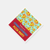 Kinderen Verjaardag Pepperoni Pizza Patroon Party Servet (Hoek)