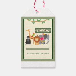 Kinderen Verjaardag Safari Gift Label Cadeaulabel