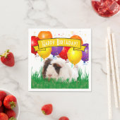 Kinderen Verjaardag Schattig Guinee Varkensfeestba Servet (Insitu)