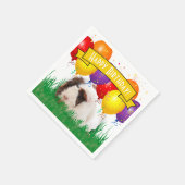 Kinderen Verjaardag Schattig Guinee Varkensfeestba Servet (Hoek)