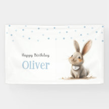 Kinderen Verjaardag Schattige Bunny Happy Birthday