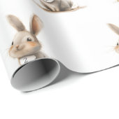 Kinderen Verjaardag Schattige Konijn Cadeaupapier (Rol Hoek)