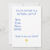 Kinderen Verjaardag Uitnodiging Dierenpark Dieren  (Achterkant)