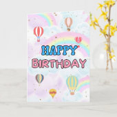 KINDEREN VERJAARDAG WENSEN KAART (Gele Bloem)