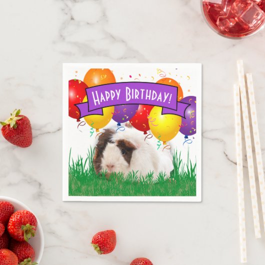 Kinderen Verjaardag Witte Guinee Varken Party Ball Servet (Insitu)