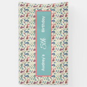 Kinderen Verjaardag Zeemeermin Banner (Verticaal)