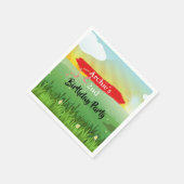 Kinderen Verjaardag Zon Fun Rustiek Festival Servet (Hoek)