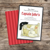 Kinderen Verjaardagsfeest Cool Pirate Sjabloon Kaart