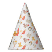 Kinderen Verjaardagsfeest Dieren Jongens Safari Zo Feesthoedjes (Rechts)