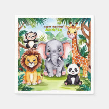 Kinderen Verjaardagsfeest Leuke Dieren Safari Oerw