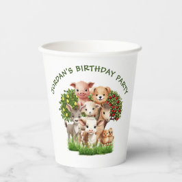 Kinderen Verjaardagsfeestje Boerderijdieren voor J Papieren Bekers