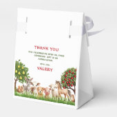 Kinderen Verjaardagsfeestje Boerderijdieren voor M Bedankdoosjes (Achterkant)