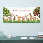 Kinderen Verjaardagsfeestje Boerderijdieren voor M Spandoek (Beurs)