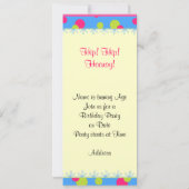 Kinderen Verjaardagsfeestje Foto uitnodigingen (Achterkant)