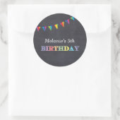 Kinderen verjaardagsfeestje krijtbord stickers gun (Tas)