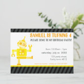 KINDEREN VERJAARDAGSFEESTJE UITNODIGEN schattige d Kaart (Staand voorkant)