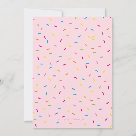 KINDEREN VERJAARDAGSFEESTJE UITNODIGEN schattige k Kaart (Achterkant)