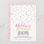 KINDEREN VERJAARDAGSFEESTJE UITNODIGEN schattige k Kaart (Voorkant / Achterkant)