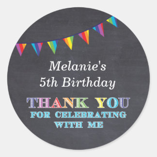 Kinderen verjaardagskalkbord bunting stickers guns