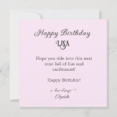 KINDEREN VERJAARDAGSTAART MET SCHATTIGEE PONY THEM KAART (Achterkant)