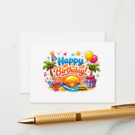 Kinderen verjaardagsuitnodiging informatiekaartje