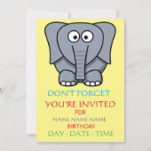 kinderen verjaardagsuitnodigingen kaart (Voorkant)