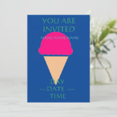 kinderen verjaardagsuitnodigingen kaart (Staand voorkant)