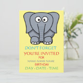 kinderen verjaardagsuitnodigingen kaart (Staand voorkant)