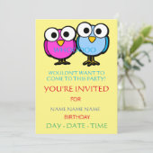 kinderen verjaardagsuitnodigingen kaart (Staand voorkant)