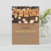 kinderen verjaardagsuitnodigingen samenkomen kaart (Staand voorkant)