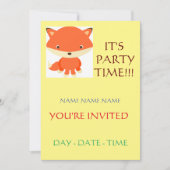 kinderen verjaardagsuitnodigingen samenkomen kaart (Voorkant)