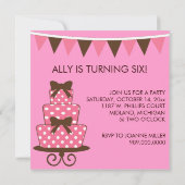 Kinderen - Verkennende feestdagen (voor een meisje Kaart (Achterkant)