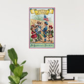 Kinderen vieren de vierde poster (Thuiskantoor)