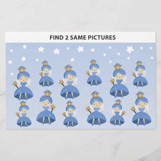 Kinderen vinden 2 Afbeeldingen met dezelfde tand a (Voorkant)