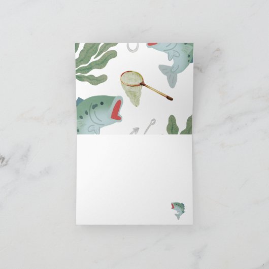 Kinderen Vis Thema Babyshower Uitnodiging (Binnen)