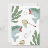 Kinderen Vis Thema Babyshower Uitnodiging (Achterkant)