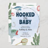 Kinderen Vissen Thema Babyshower Uitnodiging (Voorkant / Achterkant)