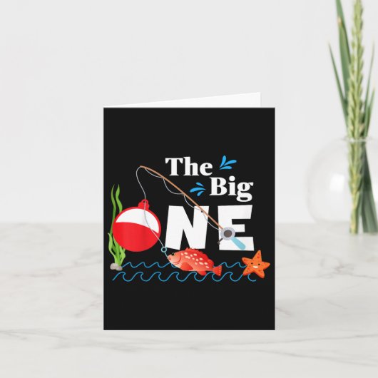 Kinderen Vist de grote 1 jaar eerste verjaardag l Kaart (Voorkant)