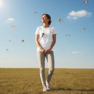 Kinderen Vliegen Vlieger Gelukkig Kinderjaren T-shirt
