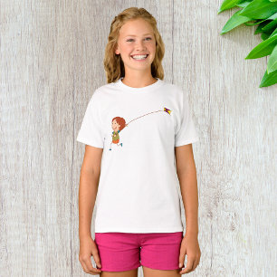 Kinderen Vliegen Vlieger Gelukkig Kinderjaren T-shirt