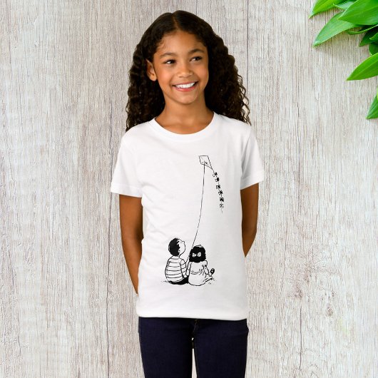 Kinderen Vlieger Silhouet T-shirt