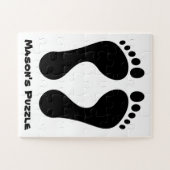 Kinderen Voetafdruk Legpuzzel (Horizontaal)
