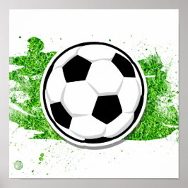 Kinderen Voetbal Bal Little League Trainers Cadeau Poster