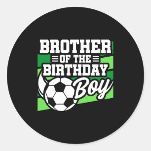 Kinderen Voetbal Football Feest Broer Van Verjaard Ronde Sticker