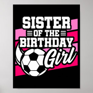 Kinderen Voetbal Football Feest Zuster Van Verjaar Poster