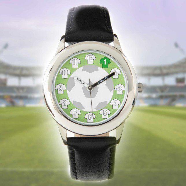 Kinderen Voetbal Horloge met Witte Shirts (Creator heeft geüpload)