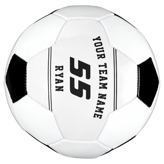 Kinderen Voetbal met Team, Naam, Nummer (Gedraaid)