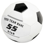 Kinderen Voetbal met Team, Naam, Nummer (Drie kwart)