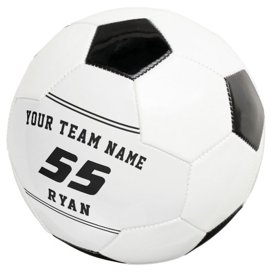 Kinderen Voetbal met Team, Naam, Nummer (Drie kwart)