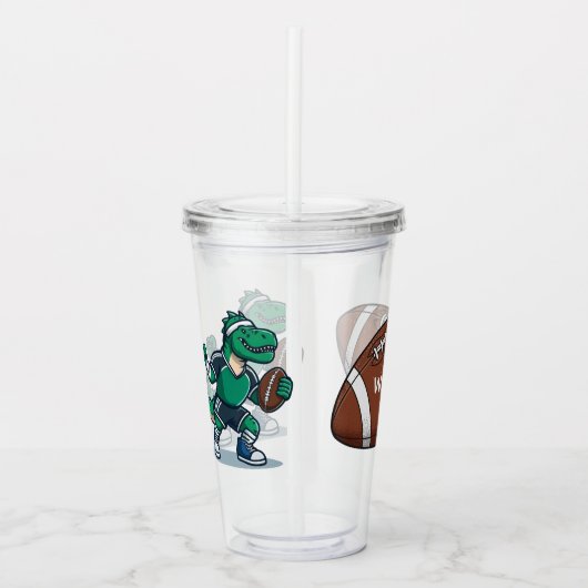 Kinderen Voetbal Personaliseer Acryl Drinkbeker (Voorkant)